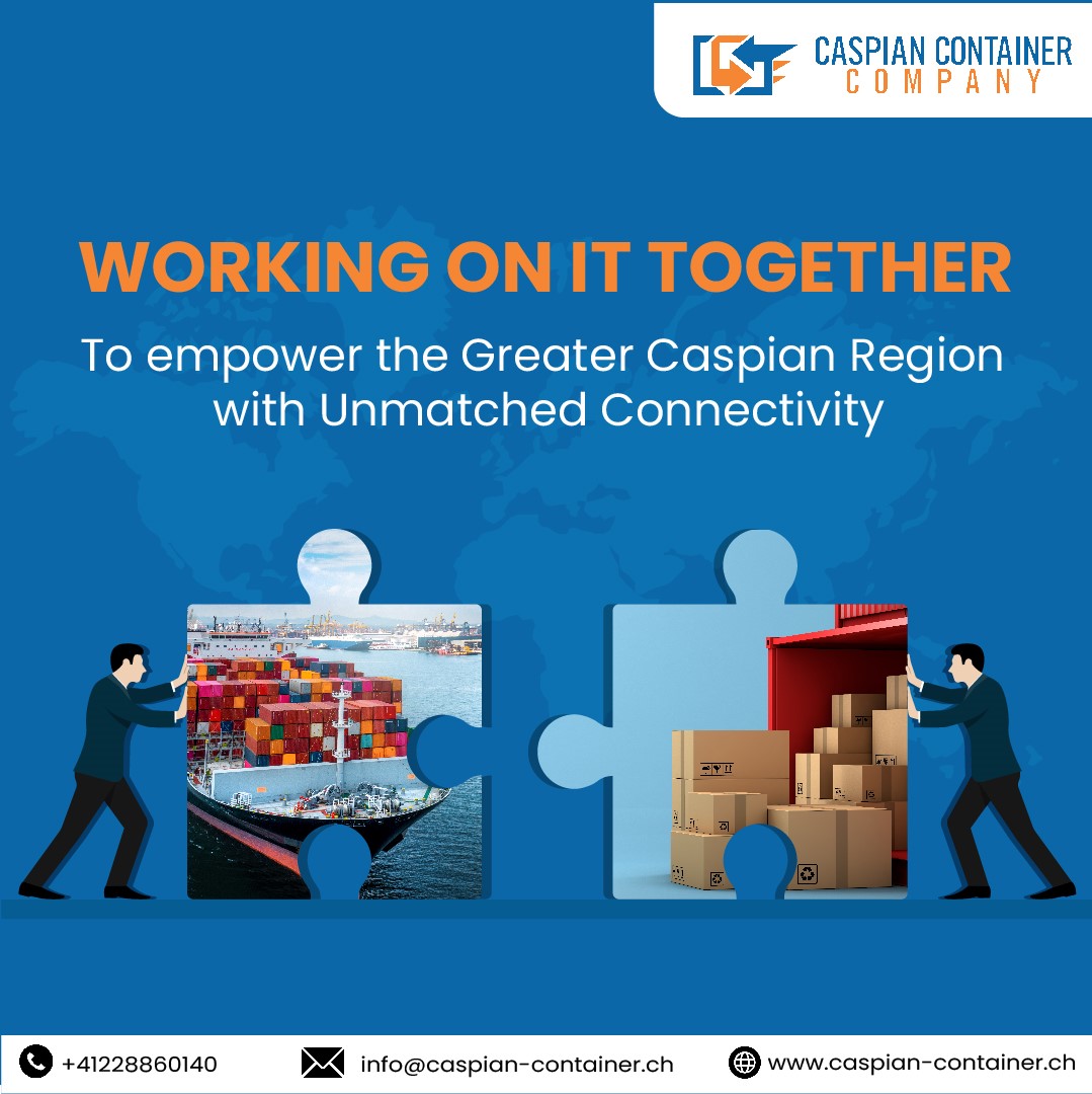 CaspianCCompany's tweet photo. At #CaspianContainerCompany, we unite worlds, empower growth, and redefine trade. 🚢 

Join our voyage to reshape global commerce, one shipment at a time. 

Together, we bridge, connect, and thrive! 🌐 

#LogisticsLeaders #TradeTransformed #Connectivity #CaspianRegion https://t.co/3kAaUxac74