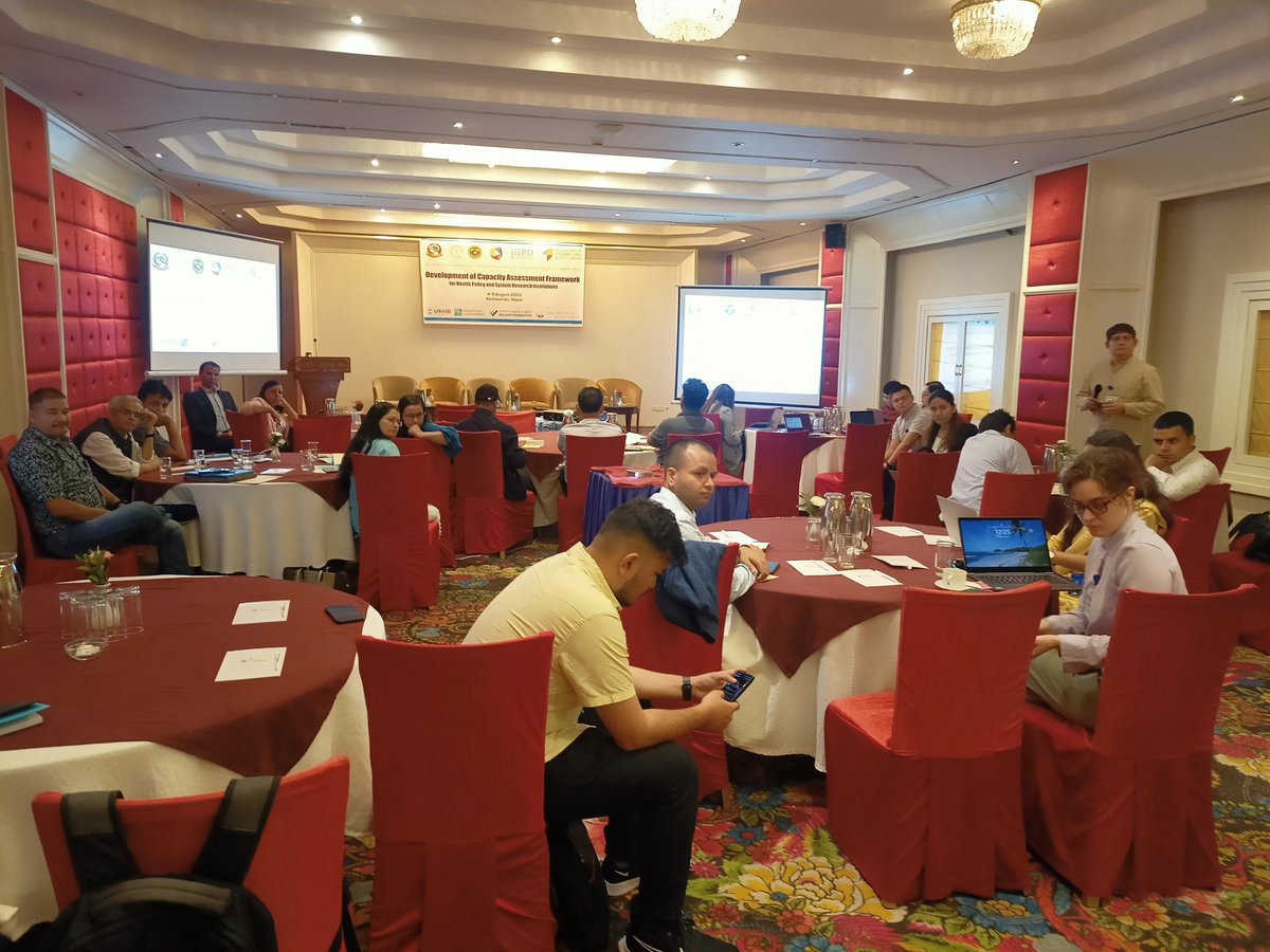 HERDIntl's tweet photo. Day 2: Brainstorming ongoing! After insightful discussions, we're nearing consensus on domains for the capacity assessment framework for #HPSRIs incorporating multiple perspectives. #Cocreation
@AccelerateHSS @AIHO_PH @results4dev https://t.co/1z1bQYj0ym