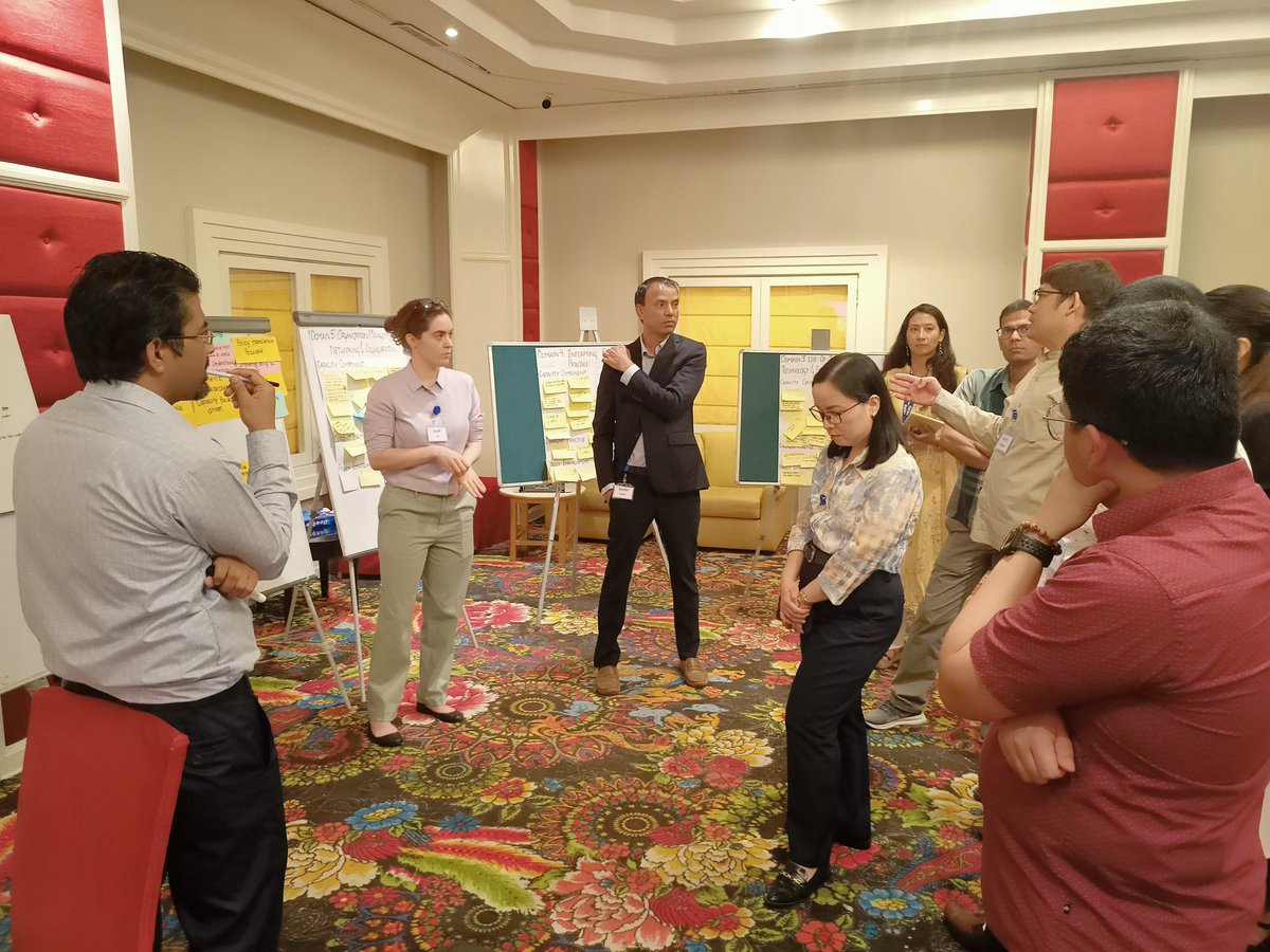HERDIntl's tweet photo. Day 2: Brainstorming ongoing! After insightful discussions, we're nearing consensus on domains for the capacity assessment framework for #HPSRIs incorporating multiple perspectives. #Cocreation
@AccelerateHSS @AIHO_PH @results4dev https://t.co/1z1bQYj0ym