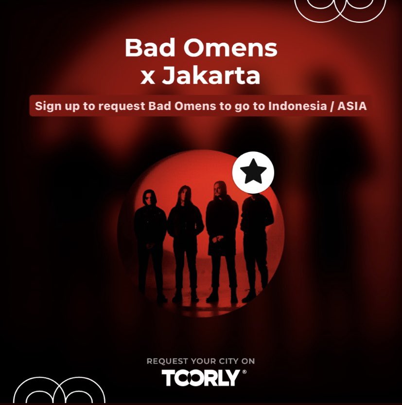 Siapa yang nge-fans sama Bad Omens? Bad Omens Indonesia lg ada project kolaborasi bareng Toorly. Sign up untuk request &amp; berpartisipasi ya: toorly.com/request-link/b…