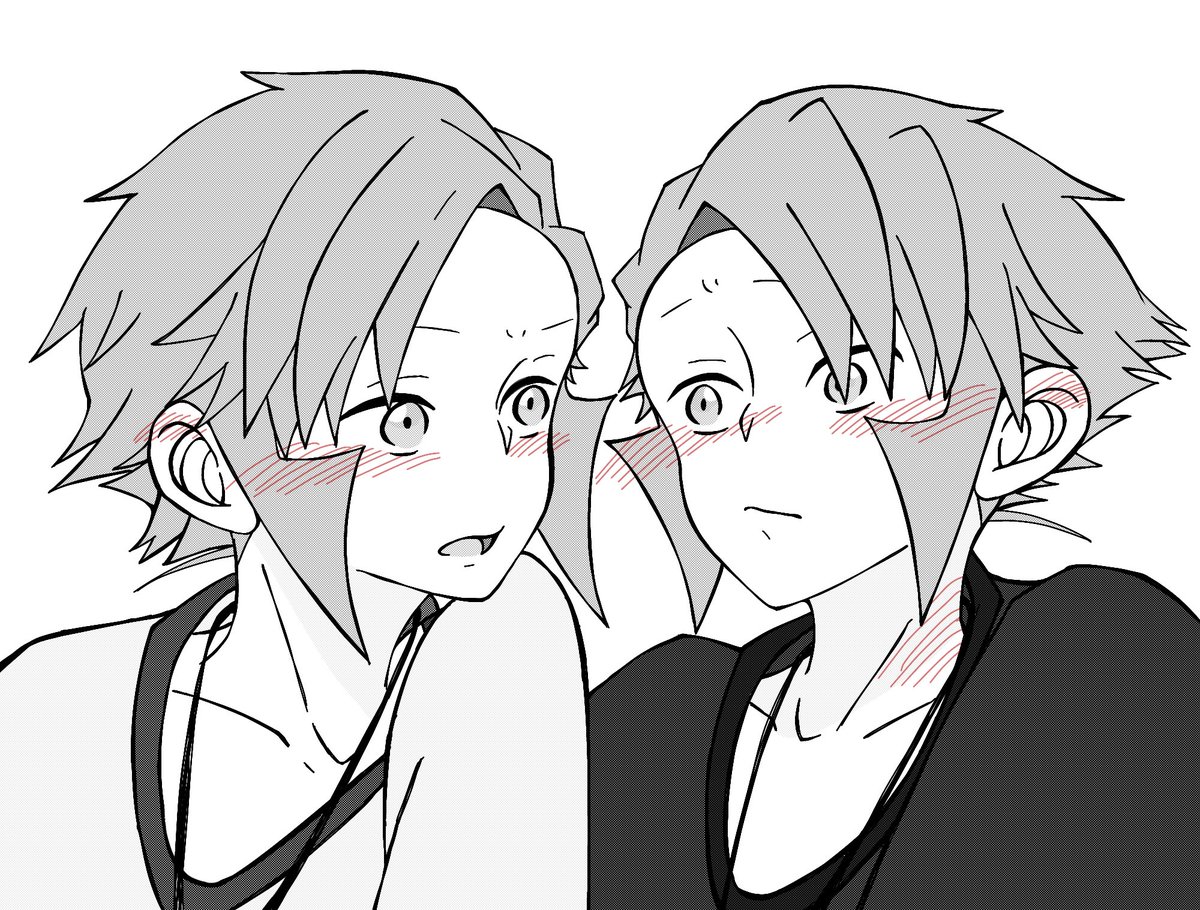 #サブマス

※脱帽注意

可愛い(自画自賛)と発狂してた手癖1000% アニマスさんです。
今ちまちま描いてる漫画で使いたくてデジタルに描き起こしたけど、アナログで描いた方も可愛い(自画自賛)から供養！デジタルも差分で上げます！

推しの赤面は可愛いんじゃあ⁄(⁄ ⁄´⁄-⁄`⁄ ⁄)⁄