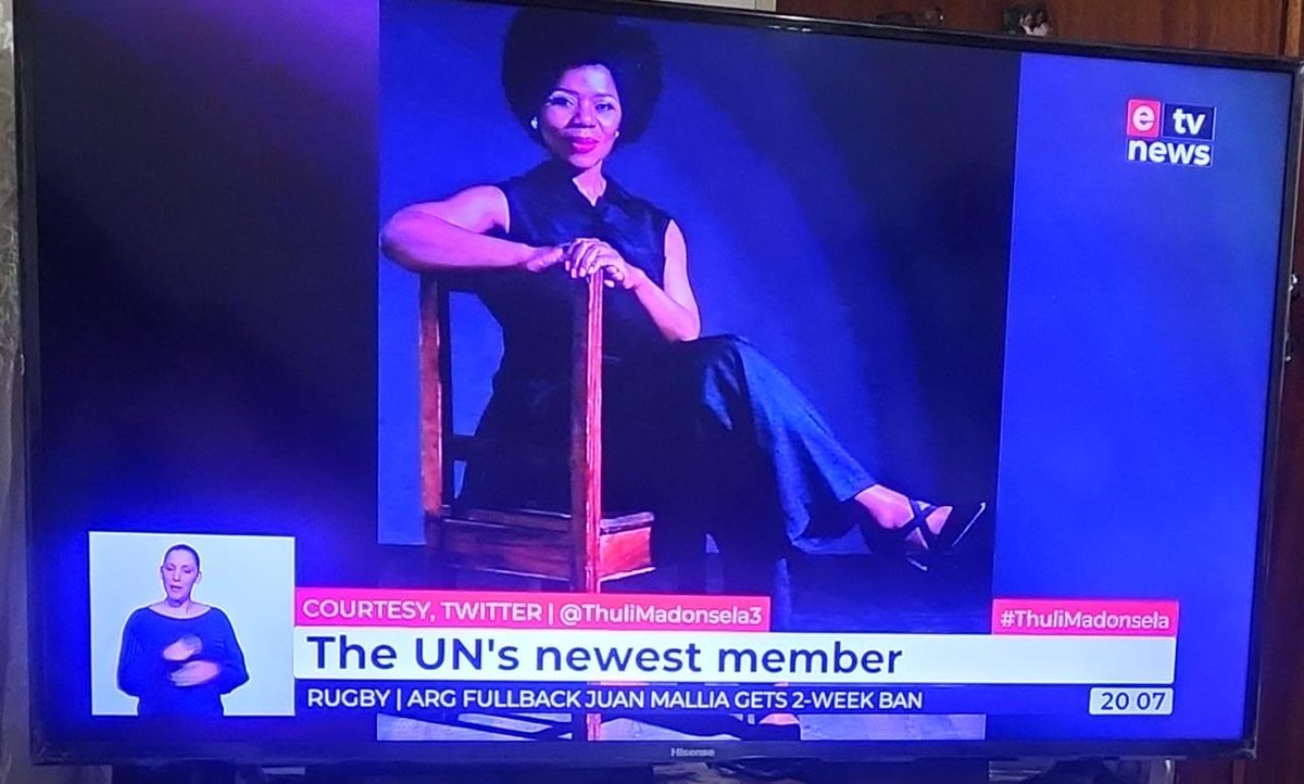 ThuliMadonsela3's tweet photo. Thank you dear colleagues for your kind messages regarding my appointment to the UN Scientific Advisory Board.This adds to evidence showing that a new inclusive world, where africa is an equal partner, is emerging. Supremely grateful to you and to UN Sec-Gen Antonio Gutteres 🙏🏾⚖️ https://t.co/doGcWXJJJ1