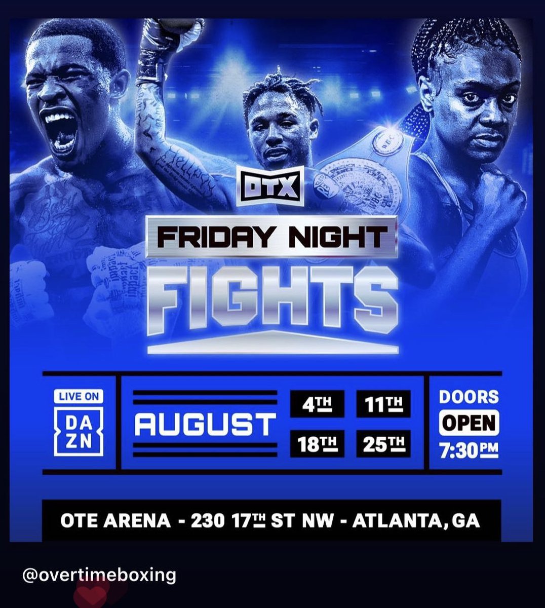 dmt117's tweet image. Friday Night Fights!!! Live on DAZN 🥊🥊🥊 Let’s Go!!! #InspectorLife @OvertimeElite #GreatFights