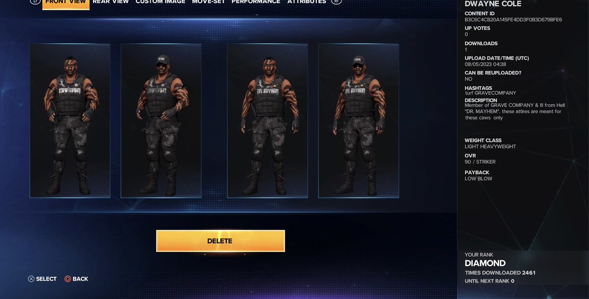 turf1654's tweet photo. GRAVE COMPANY upload list (Thread)

III FROM HELL (Baz Deane, Dwayne Cole, and Omari) &amp; SKIV uploaded to CC. Tags: Turf, GRAVECOMPANY.

#WWE2K23 #OriginalCaws #Cawmunity https://t.co/ah7GHqmkPx