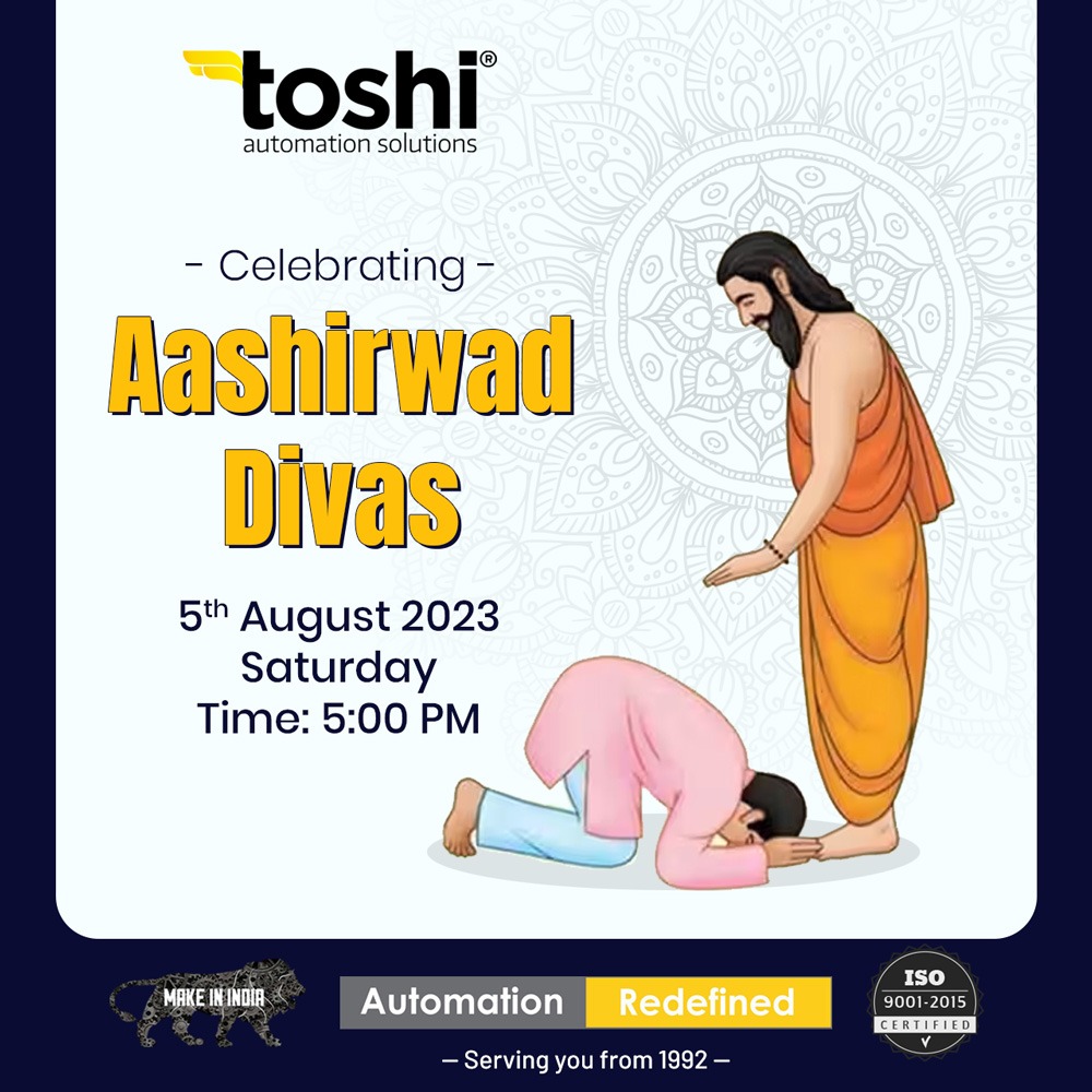 Toshi Automation Solutions is celebrating Aashirwaad Diwas today. It is a apedial day to bring the families of our employees together and showing them that together, we all are a part of a bigger family - the Toshi Family! #AashirwaadDiwas #celebration #teamwork Spread happiness