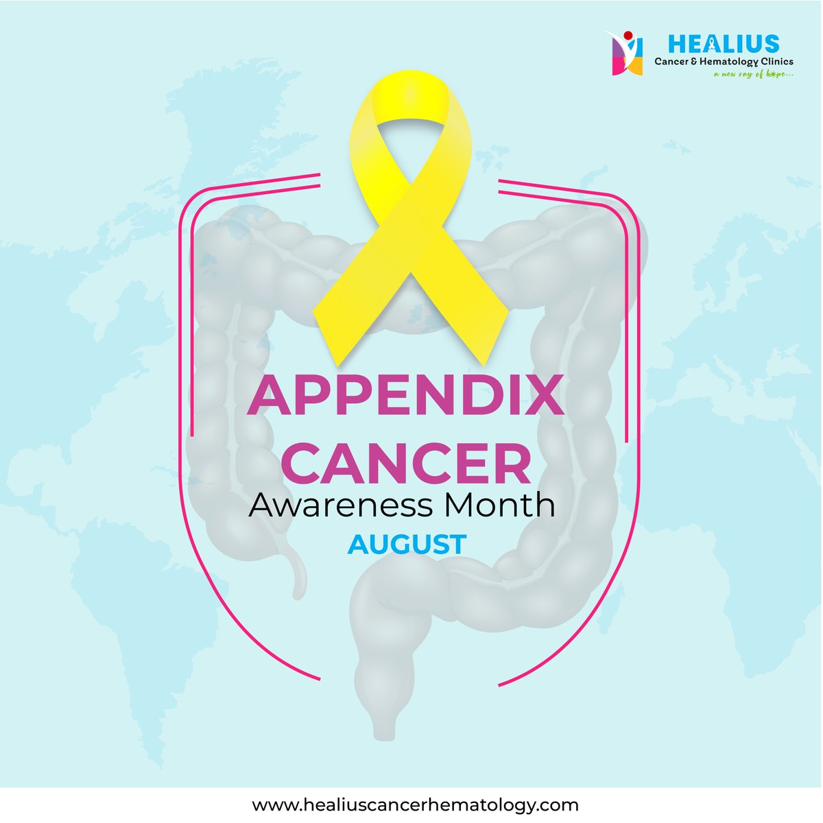 Healiuscancer's tweet image. Join us in raising awareness for Appendix Cancer Awareness Month. Let&apos;s spread knowledge, support those affected, and encourage early detection. Together, we can make a meaningful impact.

#appendixcancer #appendixcancerawarenessmonth #healiuscancerhematology