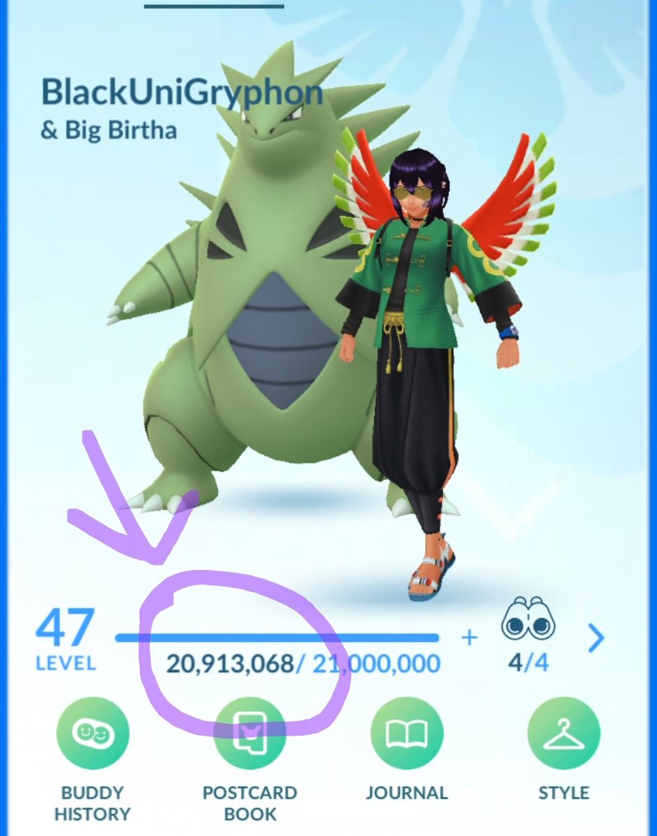 BlackUniGryphon's tweet photo. Almost there!!!!
#CurrentXP #XPCheckIn
#TheRoadToLevel50
#PokemonGO #MyPokemonGoLife #MyPokemonGoCareer
Gonna make it!!! https://t.co/XgvKjZZq3V