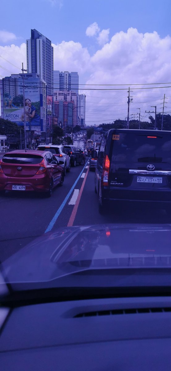 Multiple vehicular accudent due to deep potholes at the bottom of the northbound katipunan flyover outside Ateneo. Not the first. Some scooters crashed days ago as the potholes were covered by water. It was just a matter of time.