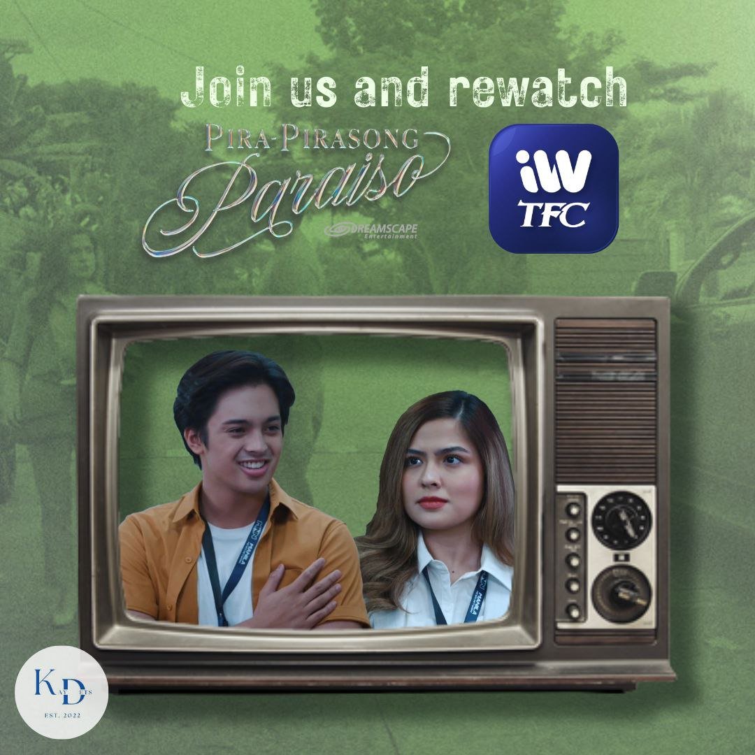 Kaydetsofc's tweet photo. [WATCH PARTY]

Join the Kaydets at our iWantTFC watch party for this week's episodes after the airing of today's Saturday episode on TV5 at 5 PM onwards

Let us relive &amp; rewatch the amazing performance of Elon La Madrid and Angela Medina 

#KDEstrada #KDLex #PiraPirasongParaiso https://t.co/BjfSvIYVS4