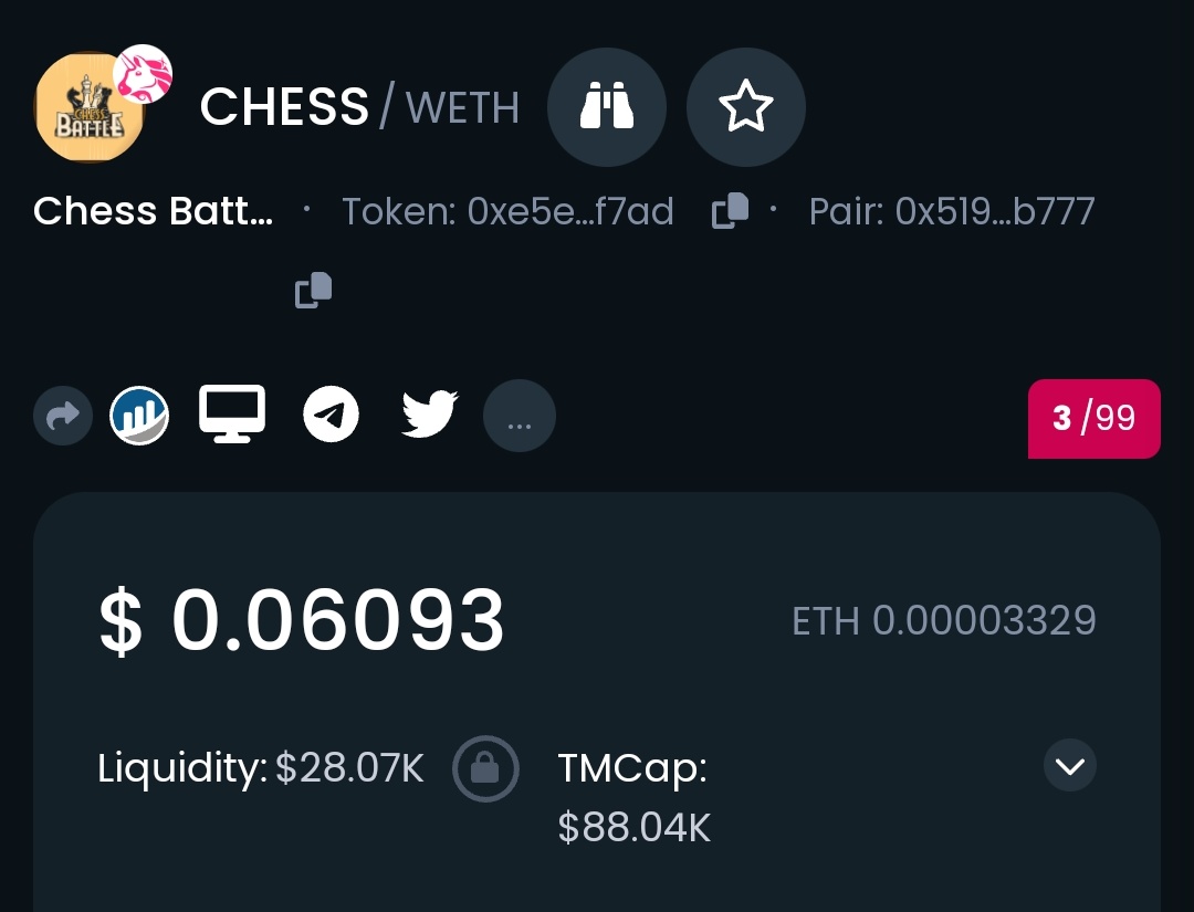 ChessBattleERC's tweet photo. Dextools logo added!! 💪🔥

#battlechess #chess #erc20gem #erc20 #eth #Ethererum https://t.co/9lPEBs1V7r