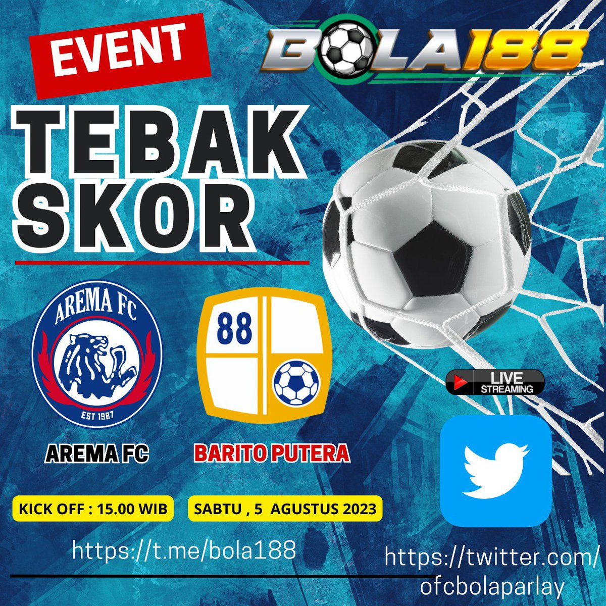 ofcbolaparlay's tweet photo. Tebak skor yang selalu ada d grup prediksi, makanya langsung aja gabung di https://t.co/Zf4fVOHYZT
#bola188 #liga188 #bolaparlay #bolalive #arema #barito #tebakskor #jp #mixparlay #livestreamingbola #livebola https://t.co/cGNFVUPY3E