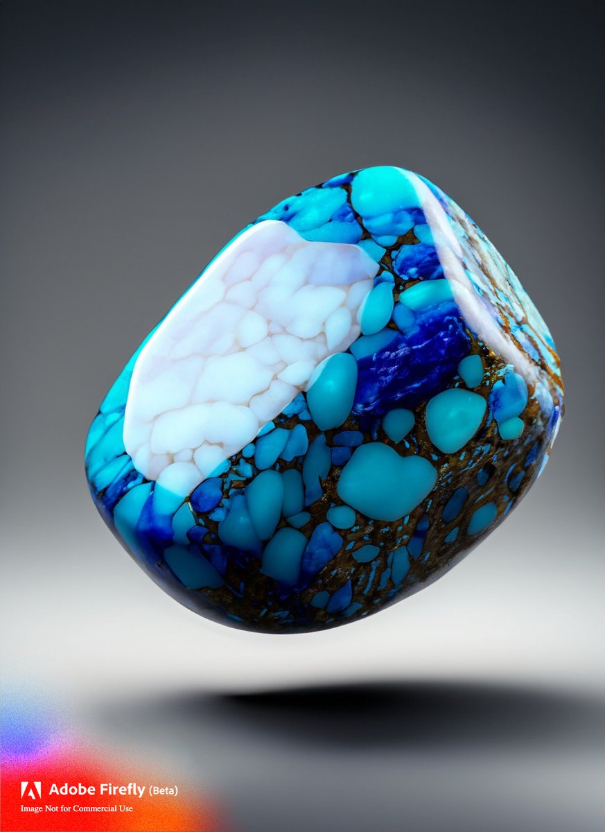 TonyJMatos's tweet photo. Floating Precious Stones Captured.
–––––––––––––––––––––––––––––––––
Jade:
Pearl:
Lapis Lazuli:
Carnelian:
#adobefirefly #generativeai #floatingrock #preciousstones #aiartcommunity
