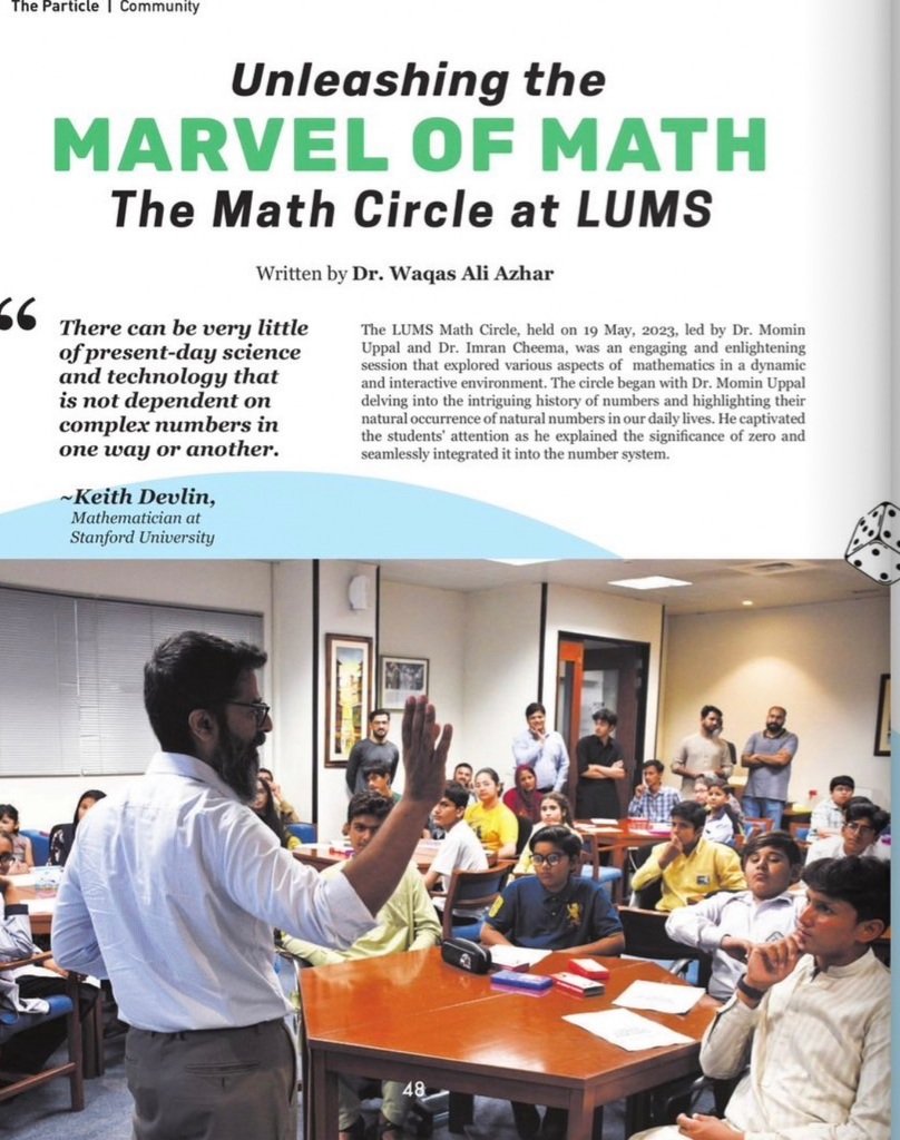 waq_mw's tweet photo. Great news! 🎉 Our Lums Math Circles story got featured in The Particle! 📰🚀 Read more amazing stories from SBASSE LUMS here: https://t.co/LwnkiO7Dps
🌟 #LUMS #TheParticle #SBASSE #MathCircles #InspiringStories #LumsMathCircles https://t.co/bAdtfyjLLx