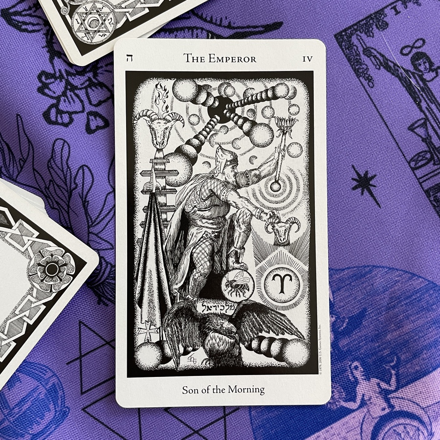 fenice's tweet photo. The Emperor in Tarot speaks authority, structure, control. It's a reminder to stand firm, feel secure in your power and know you're supported. #TarotWisdom #EmbraceSecurity https://t.co/s0u6En8AGS