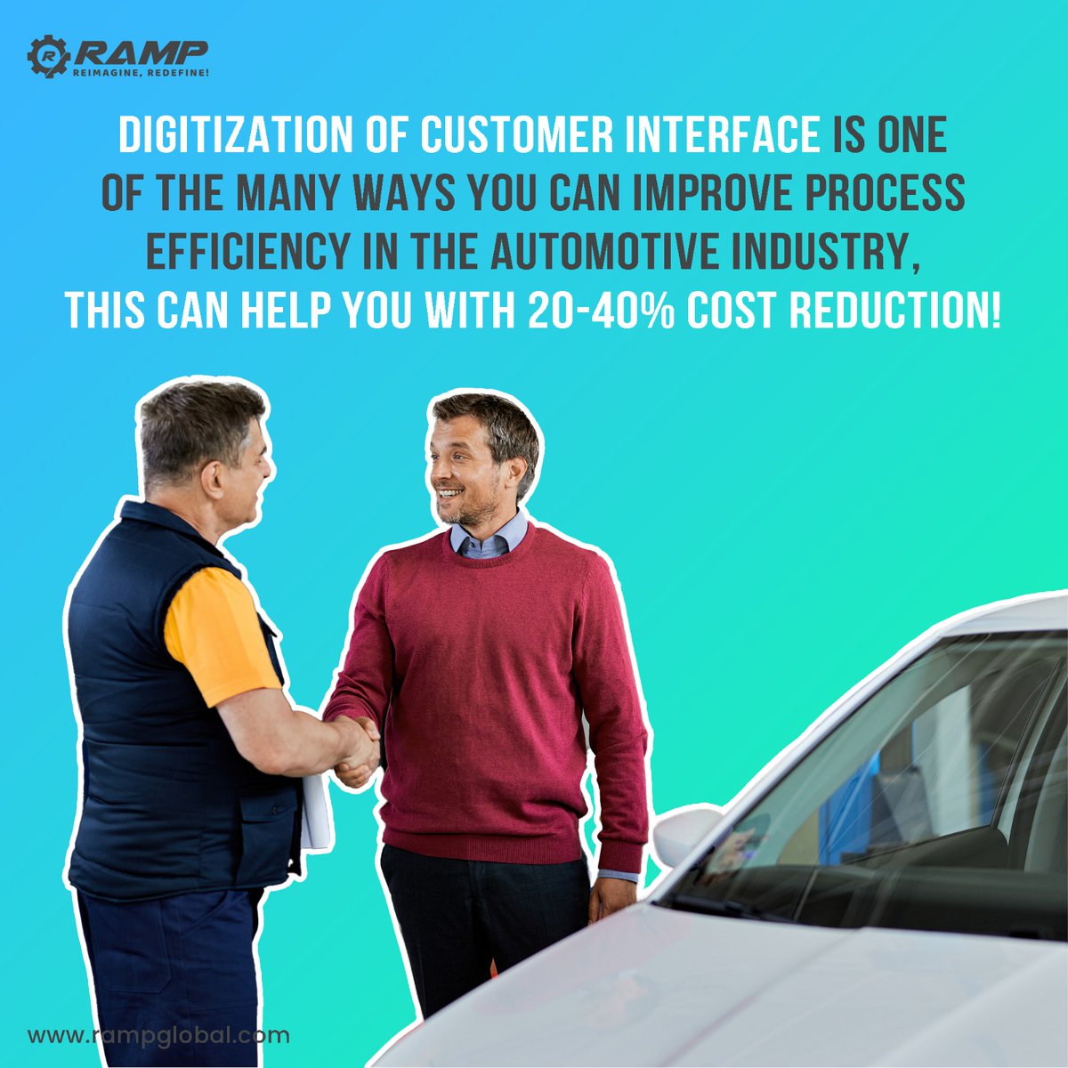 When it comes to your customers, a rapid, easy, and impactful process goes a long way, and that is exactly what RAMP offers!

#IndustryImprovement #RAMP #Collaboration #AutomotiveAftermarket #automotive #car #garagebuilt #business #garagemanagement #fleetmaintanance