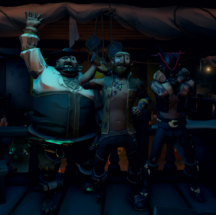 incredible streaks today with @Kabootay and <a href="/Captain_Peachy/">Captain Peachy</a>  glad to finally sail with ya kubutai!

got matched against sotkegtp and keggedrarehq and they instantly sunk us with hacks so we wrapped up our night lol

#SoT #SeaOfThieves
