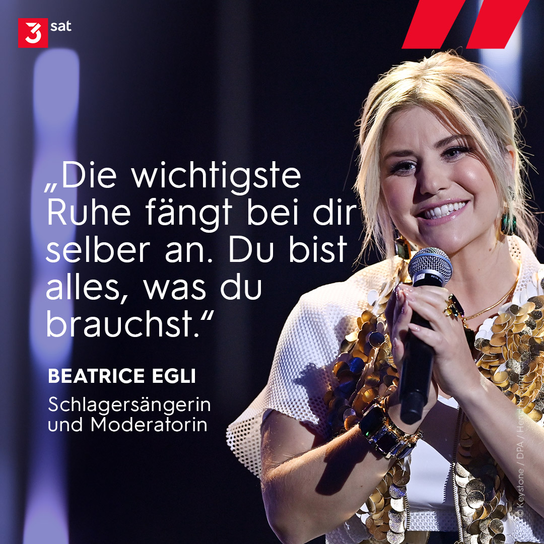 3sat's tweet photo. Guten Morgen, liebe Menschen, wir haben #Samstag, den 5. August. Was Beatrice Egli sagt ... Kommt gut ins #Wochenende!
#Atempause #Zitatschaetze https://t.co/9uZoqo356y