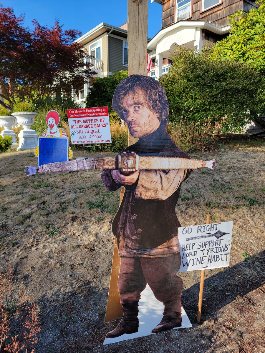 Mother of All Garage Sales is T-minus 10 hours! #moags #garagesales #everett #tyrion