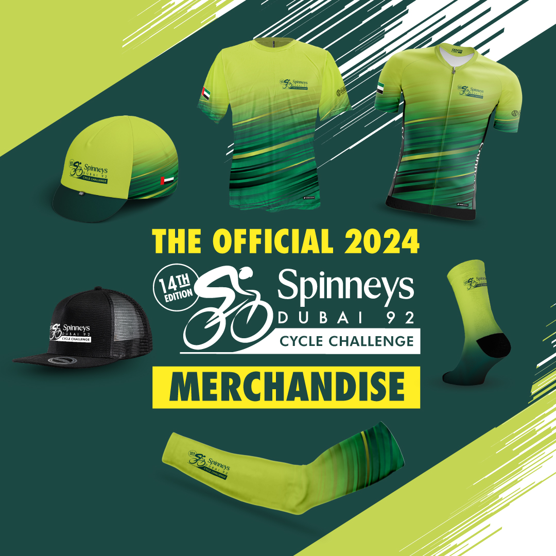 SpinneysDubai92's tweet photo. It's official! Our new 2024 #Spinneys92 Event Merchandise range by @ciovitacycling is now available to purchase during registration. Our new race fit jerseys feature a tighter, more performance focused fit than the previous sport fit jerseys, with longer length sleeves. https://t.co/d5UpSYhoDd
