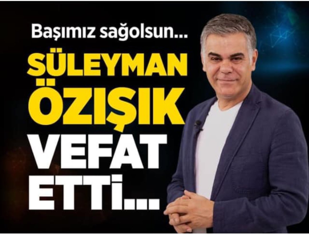 Yıldız Nesrin Peri 34 61 🇹🇷🇵🇸🇦🇿R.T.E. (@yaallah_61_34) on Twitter photo Birdaha Süleyman Özışık yetişirmi bilmem,ama biz şahidiz senin davana nasıl sahip çıktığına, mekanın cennet olsun canım abim 😢🤲 BAŞIMIZ SAĞOLSUN
<a href="/slymnoz/">Süleyman ÖZIŞIK</a> Birdaha Süleyman Özışık yetişirmi bilmem,ama biz şahidiz senin davana nasıl sahip çıktığına, mekanın cennet olsun canım abim 😢🤲 BAŞIMIZ SAĞOLSUN
<a href="/slymnoz/">Süleyman ÖZIŞIK</a>