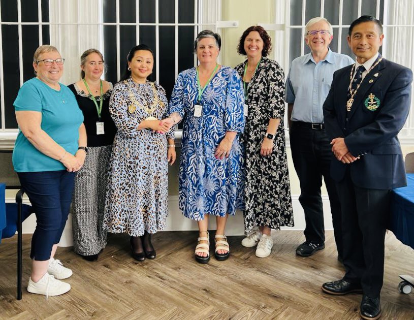 Mayor_Medway's tweet photo. Humbled to meet the incredibly dedicated Staff &amp; Volunteers across 8 @Medway_Foodbank centres &amp; Warehouse at the #ThankOurVolunteers afternoon tea @REMuseum. Great to hear their partnership work with @MedwayCAB, signposting when needed to relevant support services. 
#MedwayCares https://t.co/MNUxUee5fD
