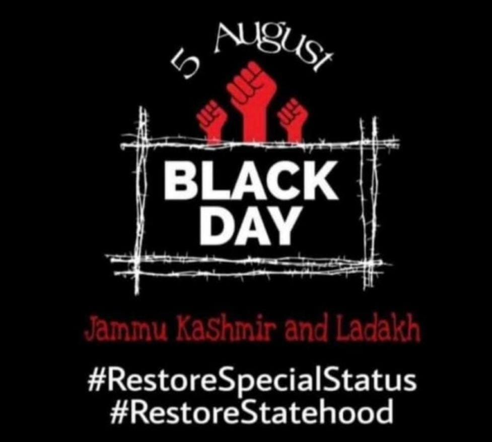 bilalaganie's tweet photo. Injustice anywhere is a threat to justice everywhere.
Restore Article 370 35A
Our Identity Our Special Status Restore Our Statehood
#blackday
#JammuAndKashmir
#Article370 #35A
#Restorespecialstatus
#Restorestatehood https://t.co/rzVdn0xELV