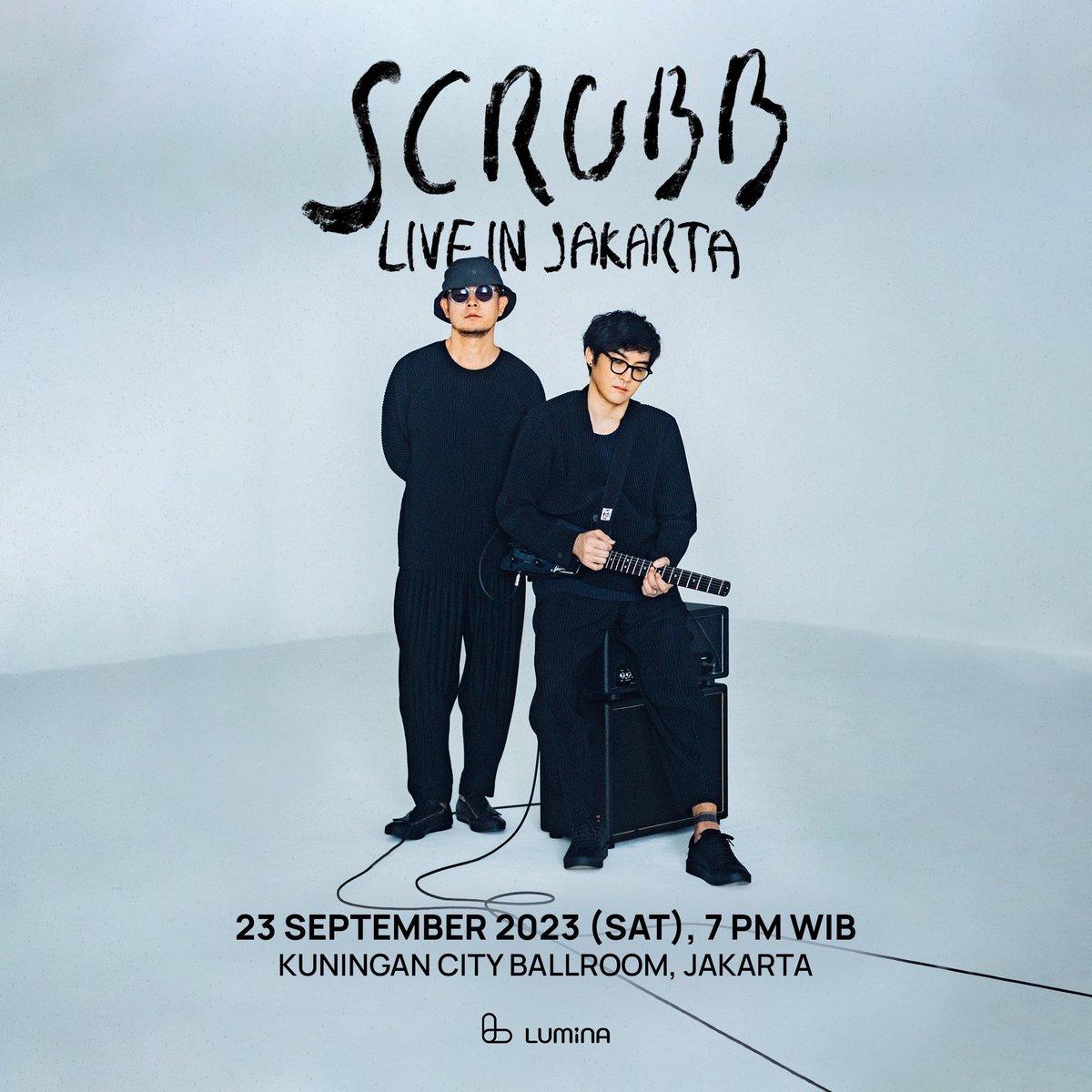 scrubbband's tweet photo. Selamat siang Jakarta! 👋🏻

Let's get closer together with 'SCRUBB Live in Jakarta'. Your smile is everything to us, so 2gether escape with SCRUBB until the last song on 23 September 2023 at 7 PM in Kuningan City Ballroom, Jakarta! @luminaent

#SCRUBBinJakarta #SCRUBBBAND https://t.co/EucgwqsoVU