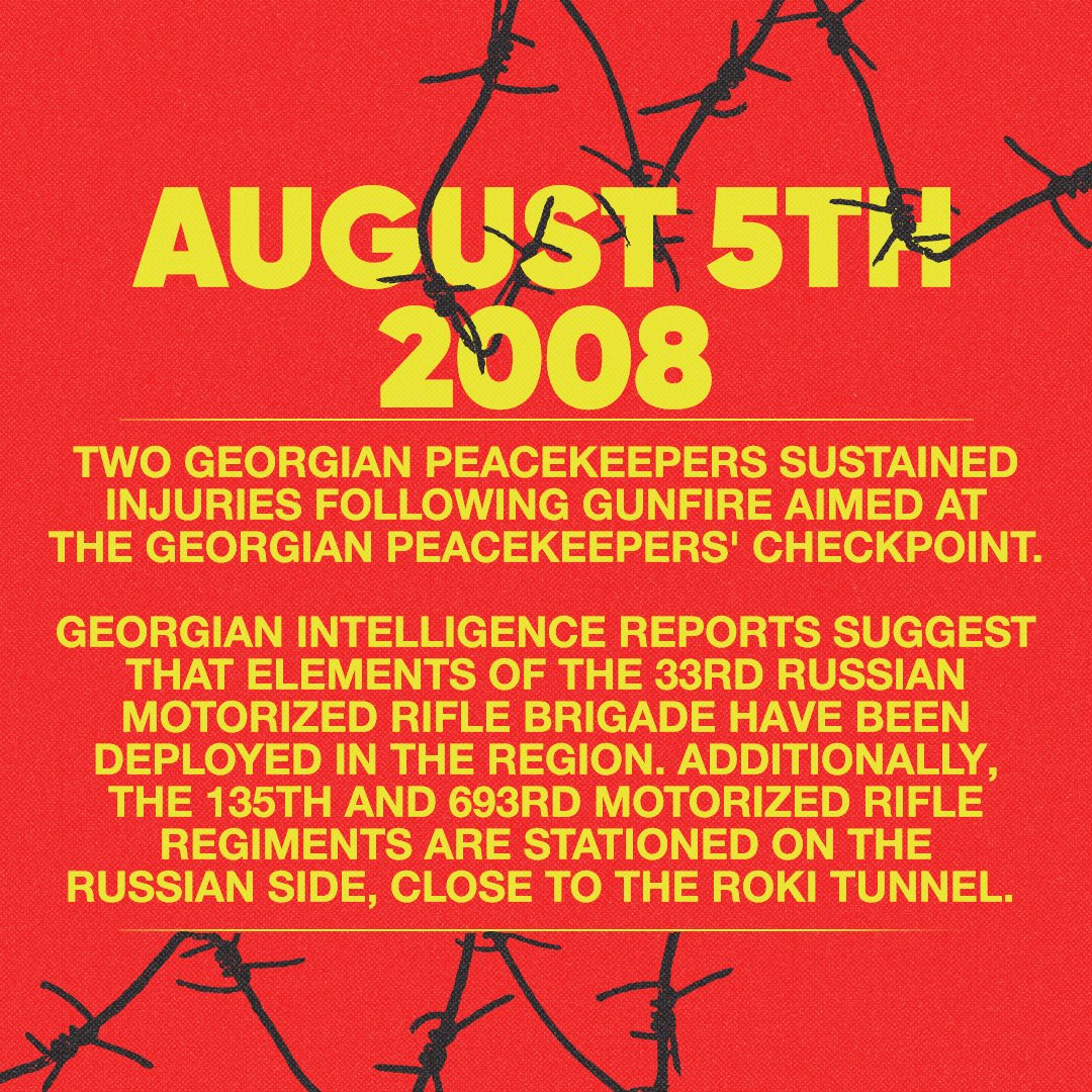 From 1:30 am to 5:30 am on August 5, 2008, occupying forces relentlessly fired at Georgian peacekeepers, a severe violation of the existing peace agreement. 

Distressed residents of Avnevi village informed journalists that they were unable to find shelter amidst the extremely