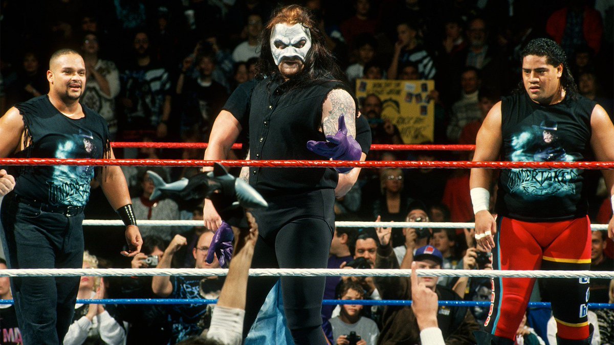 WWFWrestling1's tweet photo. Survivor Series Saturday! The Darkside defeat The Royals at the 1995 PPV. #WWF #WWE #Wrestling #Mabel #JerryLawler #IsaacYankem #HunterHearstHelmsley #Undertaker #SavioVega #Fatu #HenryOGodwinn https://t.co/FK96mtF5bw