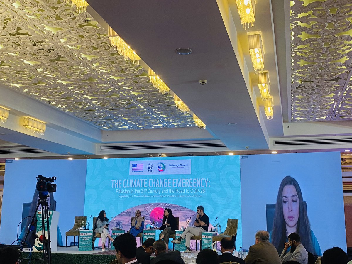 Discussing "Post COP-27: Pursuing Pakistan’s
Progress and Ambition” at <a href="/PakUSAlumni/">Pakistan-U.S. Alumni Network</a> and <a href="/WWFPak/">WWF-Pakistan</a> Climate Change Emergency Conference.
#USPakGreenAlliance