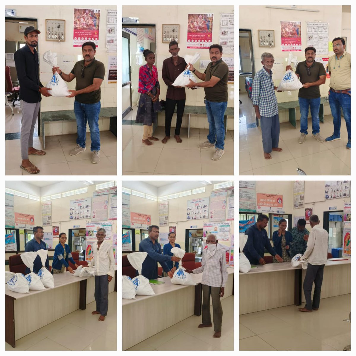 ખસ પ્રાથમિક આરોગ્ય કેન્દ્ર ના તમામ ટીંબી પેશન્ટ ને પોષણક્ષમ કિટ આપવામાં આવી..