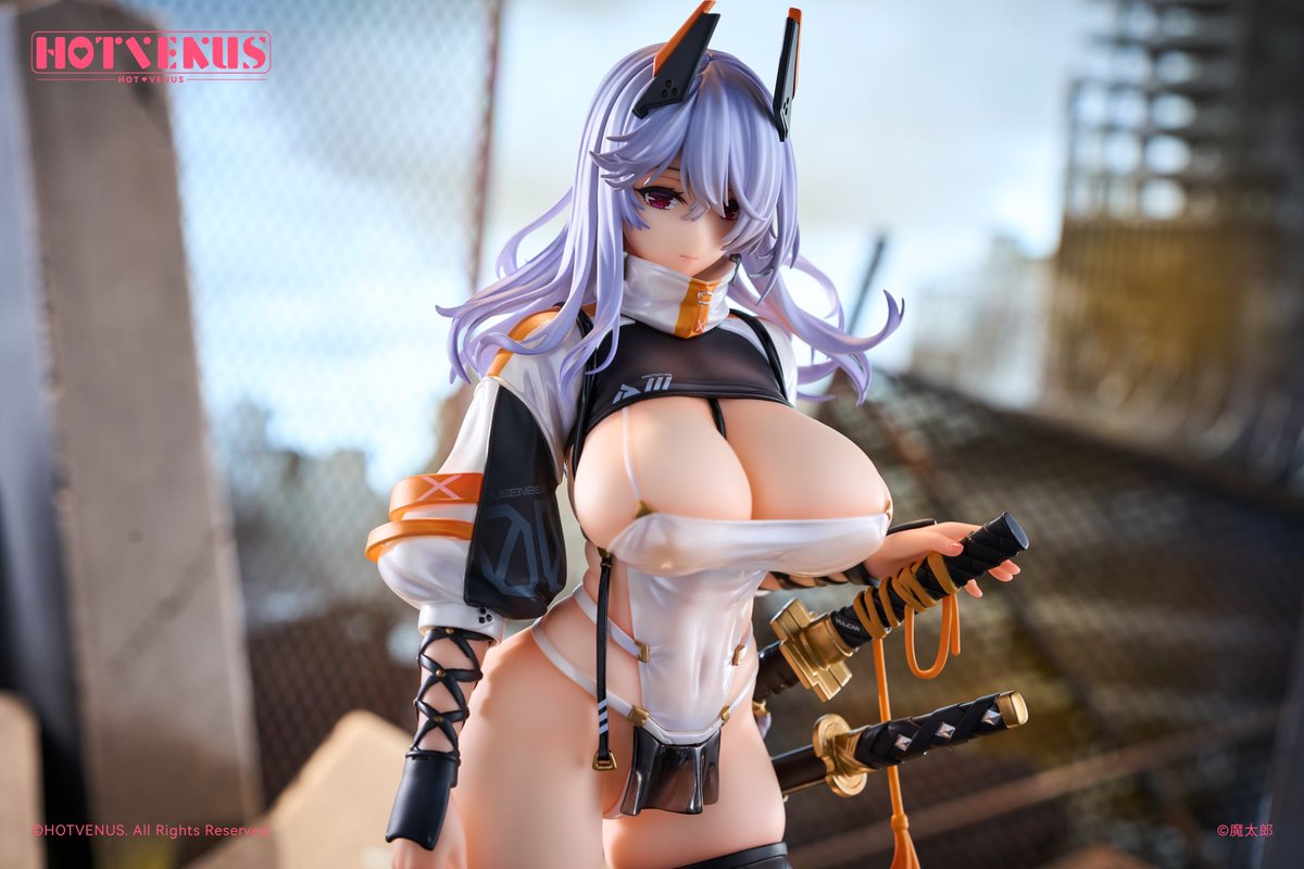 NiannianD's tweet photo. 「SAMURAI 零-Rei-」1/6スケールフィギュアがついに登場！
フォロー＆本ツイートをRT
🎁抽選で1名様に「SAMURAI 零-Rei-」フィギュアをプレゼント！

抽選日：9月5日

 メーカー：HOTVENUS(@hotvenus_toy)
原画：魔太郎(@MATARO_777) https://t.co/FK7r2pDPwY