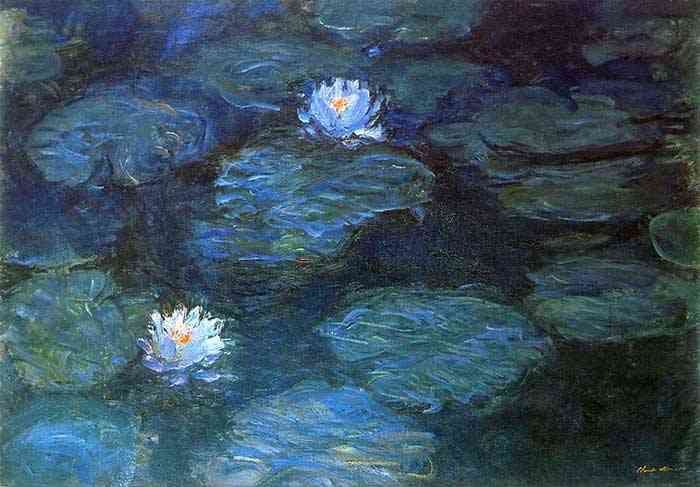 sophrisyne's tweet photo. shades of blue in Claude Monet’s paintings https://t.co/tXh4fWP5J1