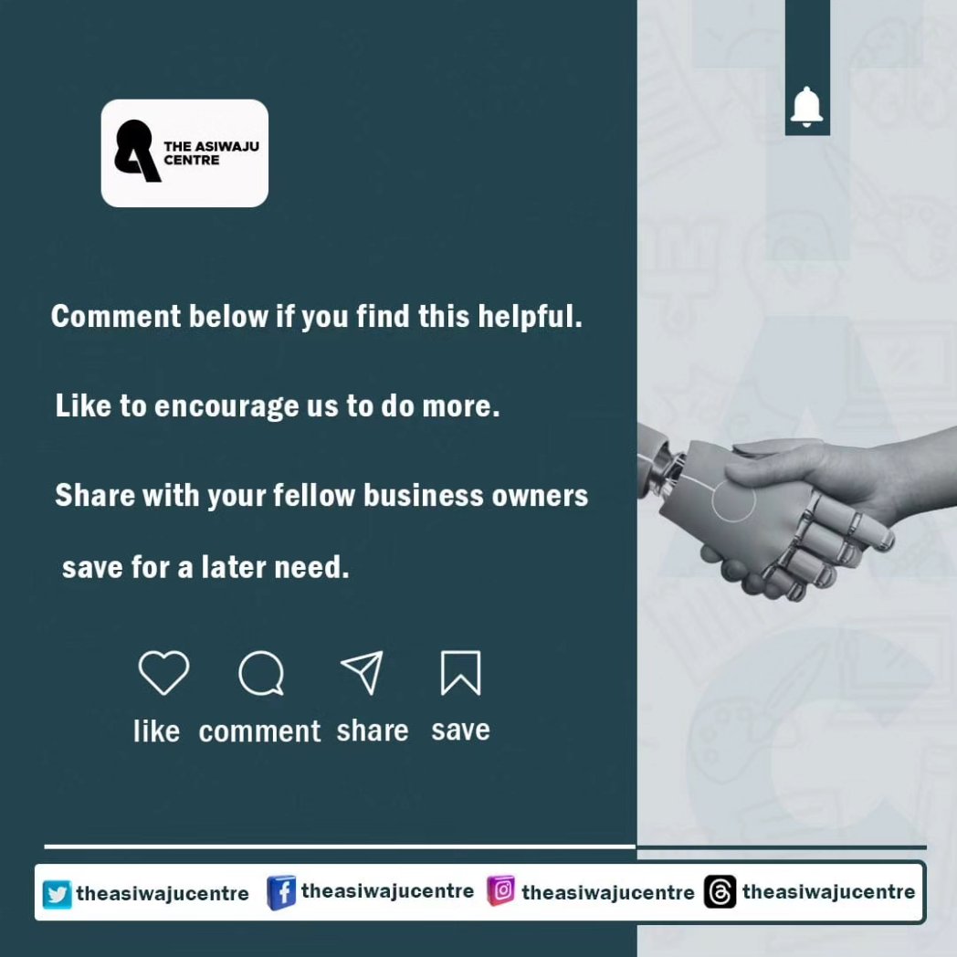 AsiwajuCentre's tweet photo. Try out these tools to easily perform the activities of your business, and appear reliable to your audience.
Comment below, if you are familiar with any of this too.
#businessgrowthtips #businesstools
#socialmediatools #businesstipsandtricks #weekendgoals https://t.co/YNnqa3f0p3