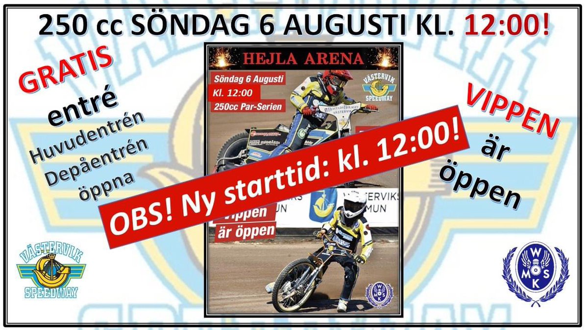 Västervik Speedway tweet media