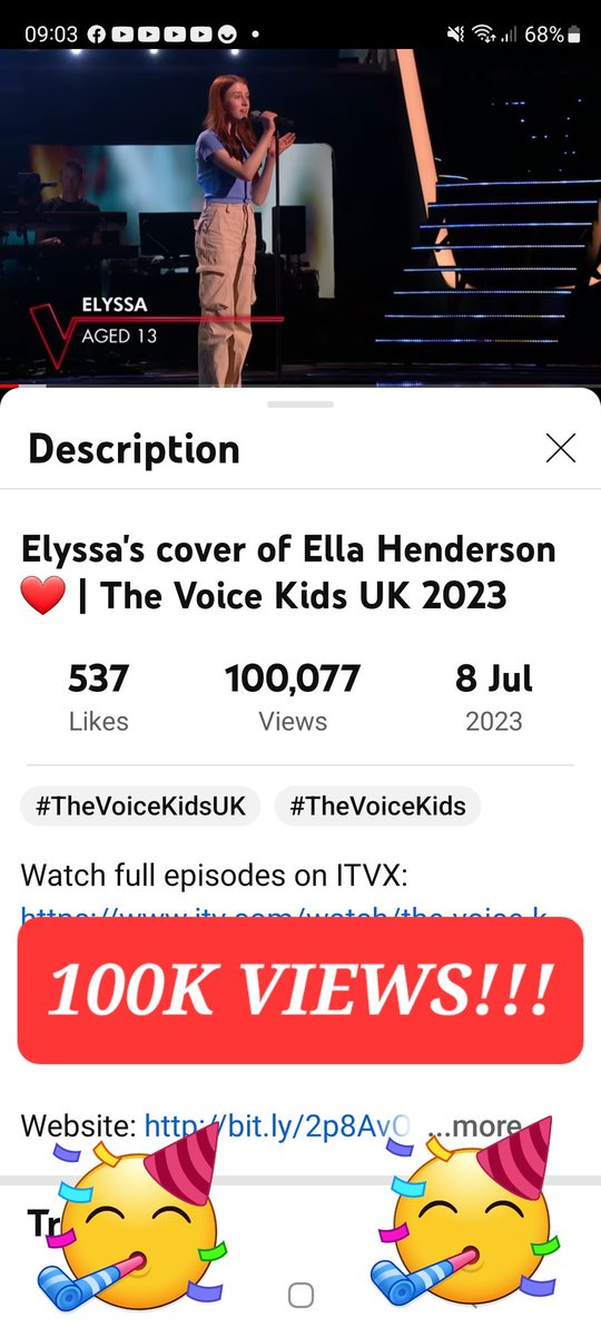 elyssa_tait's tweet photo. 100K views on YT!!   Thanks so much 🫶❤️🤞 https://t.co/5yJ6gEw9mJ