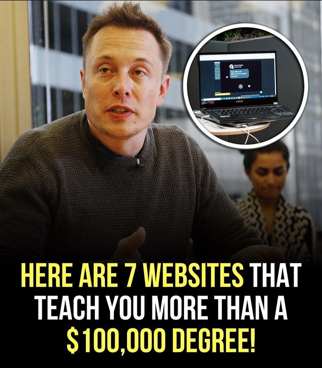 Here are 7 Websites that Teach You more than a $100,000 degree!

//Thread//