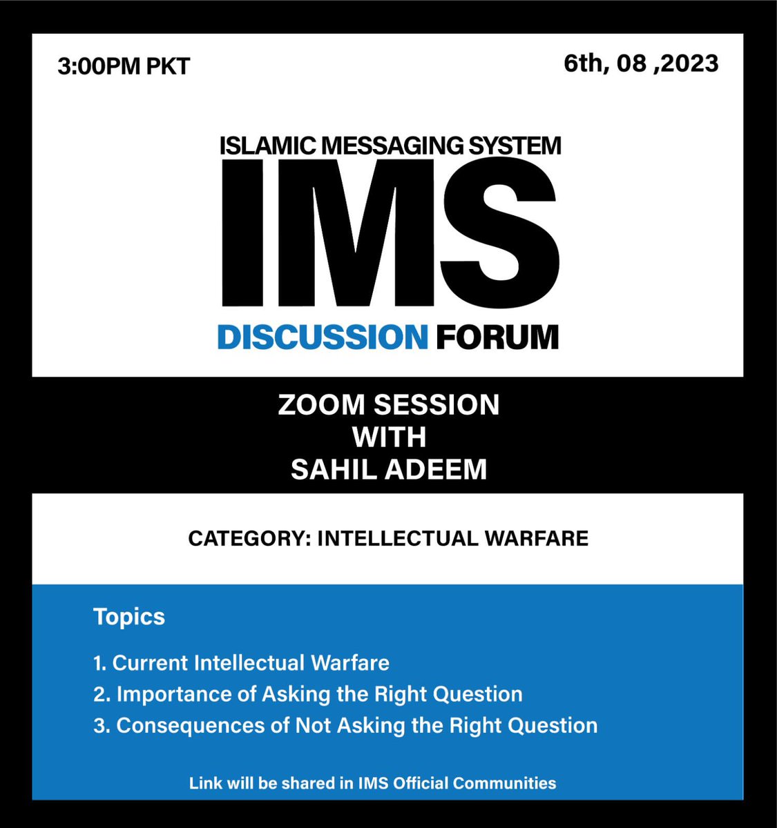 Islamic Messaging System (@IMS_SC23) / Posts / X