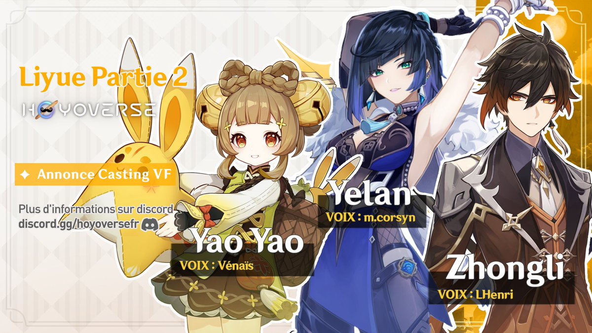 DubiaProd's tweet photo. (3/3)
✨ Yao Yao : @Venaiis7 
✨ Yelan : m.corsyn
✨ Zhongli : @Regnault_H https://t.co/6EjkfghjP1