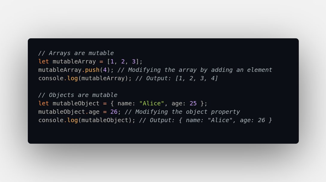 iamtonmoy0's tweet image. mutable and immutable concept  in js .
#js #mutablejs #immutablejs
