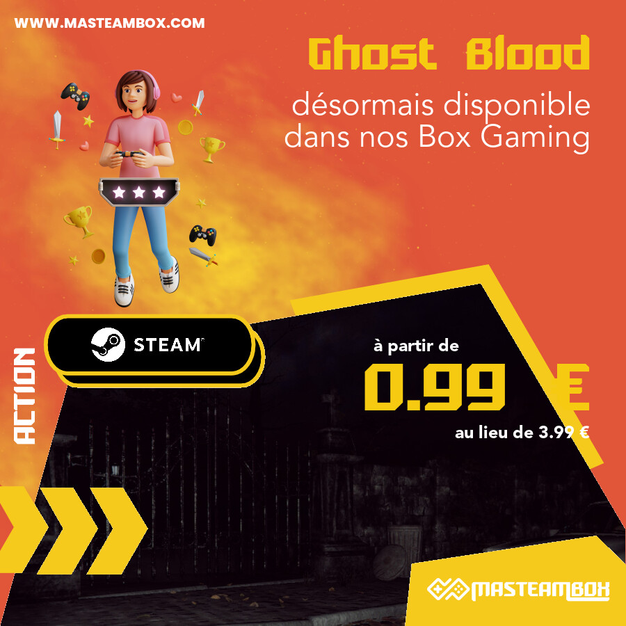 MaSteamBox's tweet photo. 🎮 - Le jeu 'Ghost Blood' est disponible dans nos #SteamBox https://t.co/PqhdTQLPCs à partir de 0.99 € 📦.
 •••••
 🔥 Découvrir le jeu : https://t.co/oENYleFzfS
 🛒 Commander : https://t.co/XoYq7yEATU
 •••••
 
 #MaSteamBox #jeu #geek #gamer… https://t.co/oENYleFzfS https://t.co/C4r4YMcmMz