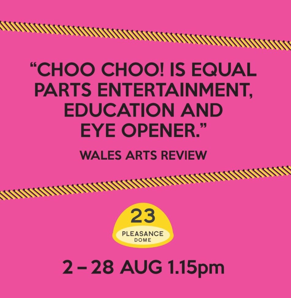 StammerMouthUK's tweet photo. #FillYerBoots with #CHOOCHOO today. This is our *ONLY* show this weekend so don't miss out! 

🗓️ 5th August
🕐 1.15pm
 🎪 Pleasance Dome (23)
#BSL &amp; #AD

#Accessiblefringe 

Various offers available! Inc 241 + 50% off 

Book yr tix here: https://t.co/SE63gV2rOn https://t.co/2kyPwAy9Q2