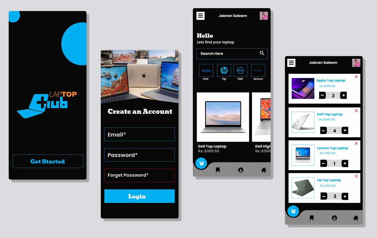 GibranSale63131's tweet photo. "Introducing my latest UI/UX design project: The ultimate E-Commerce app for laptop lovers! 📷📷 Excited to share this user-friendly shopping experience with you all.
#ecommerce #shopping #appdevelopmentexperts #appdesignagency #appdesignanddevelopment #mobileappdevelopment https://t.co/mTCovbGSQP