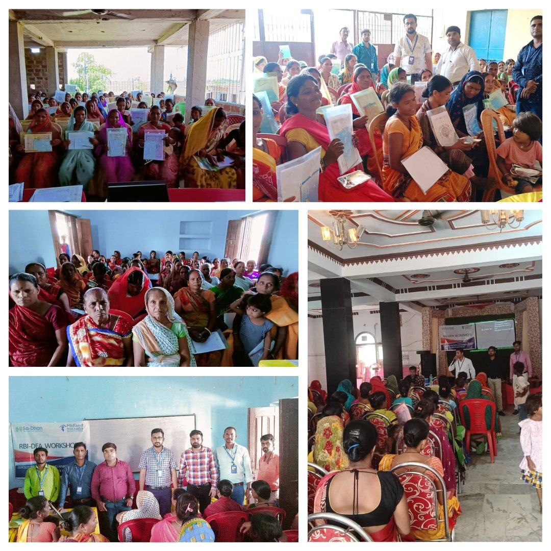 MidlandMicrofin's tweet photo. We are happy to inform you that #MidlandMicrofin Limited has successfully conducted 6 RBI-DEA workshops in collaboration with the Reserve Bank of India and Sa-Dhan in 2 locations in Bihar: Muzaffarpur and Nawada.
#FinancialEmpowerment #FinancialLiteracy https://t.co/0z1z83gURy