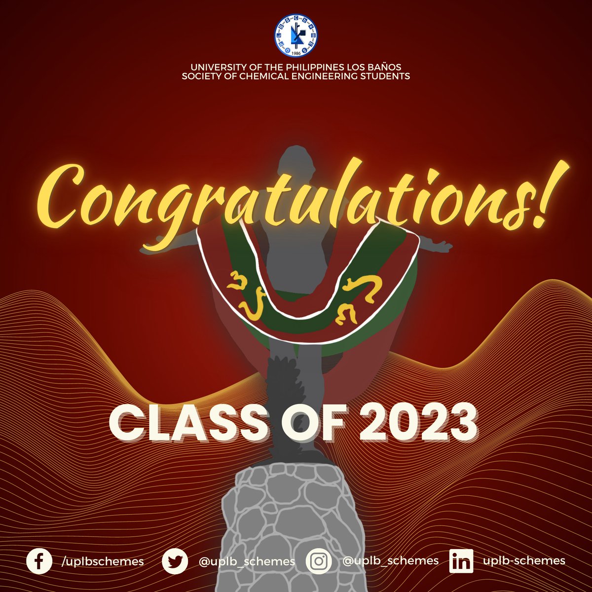 UPLB_SChemES's tweet photo. To our dearest Brod and Sisses of the graduating class of 2023, congratulations on reaching the conclusion of a chapter in your story!  🌻❤️ https://t.co/b6EKdMyEym