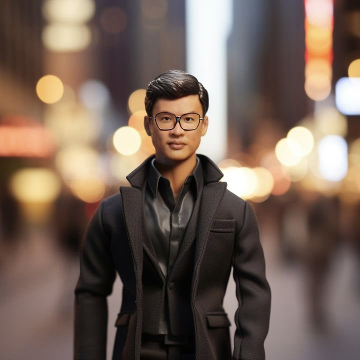 pmwang's tweet photo. The nerd in me just can’t hide himself even as a doll. Does Ken has a nerdy version? Or is that Allan’s specialty? 🫣🤣 #Barbie https://t.co/v2NLWCAGo9