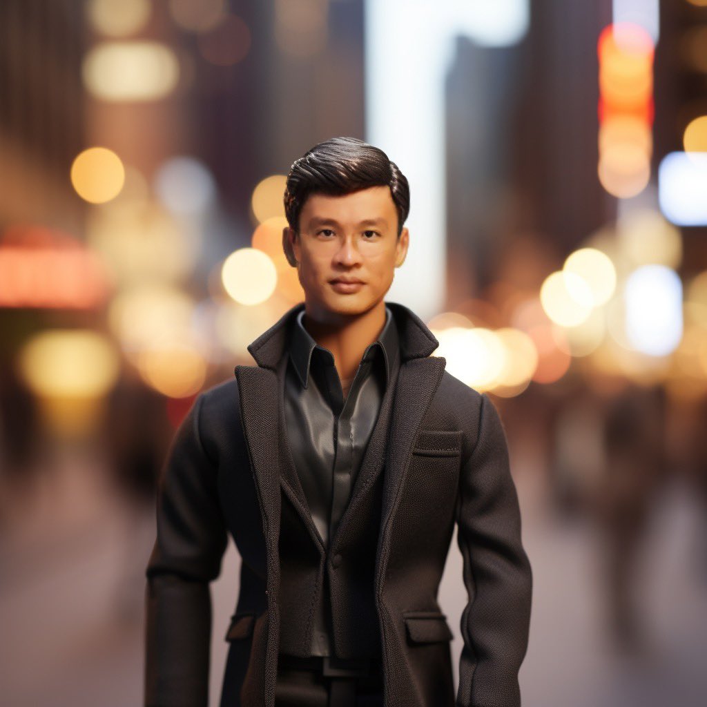 pmwang's tweet photo. The nerd in me just can’t hide himself even as a doll. Does Ken has a nerdy version? Or is that Allan’s specialty? 🫣🤣 #Barbie https://t.co/v2NLWCAGo9