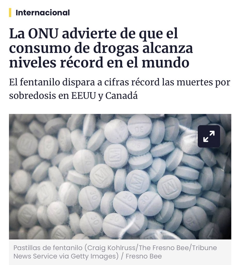 icdelalfarero's tweet photo. Primero fue la heroína, después la cocaína, ahora nos alertan con el fentalino (70.000-80.000 muertes por año en Estados Unidos) — El ser humano sigue buscando en lugares equivocados, y he aquí las graves consecuencias —- https://t.co/izQHOT6SOZ