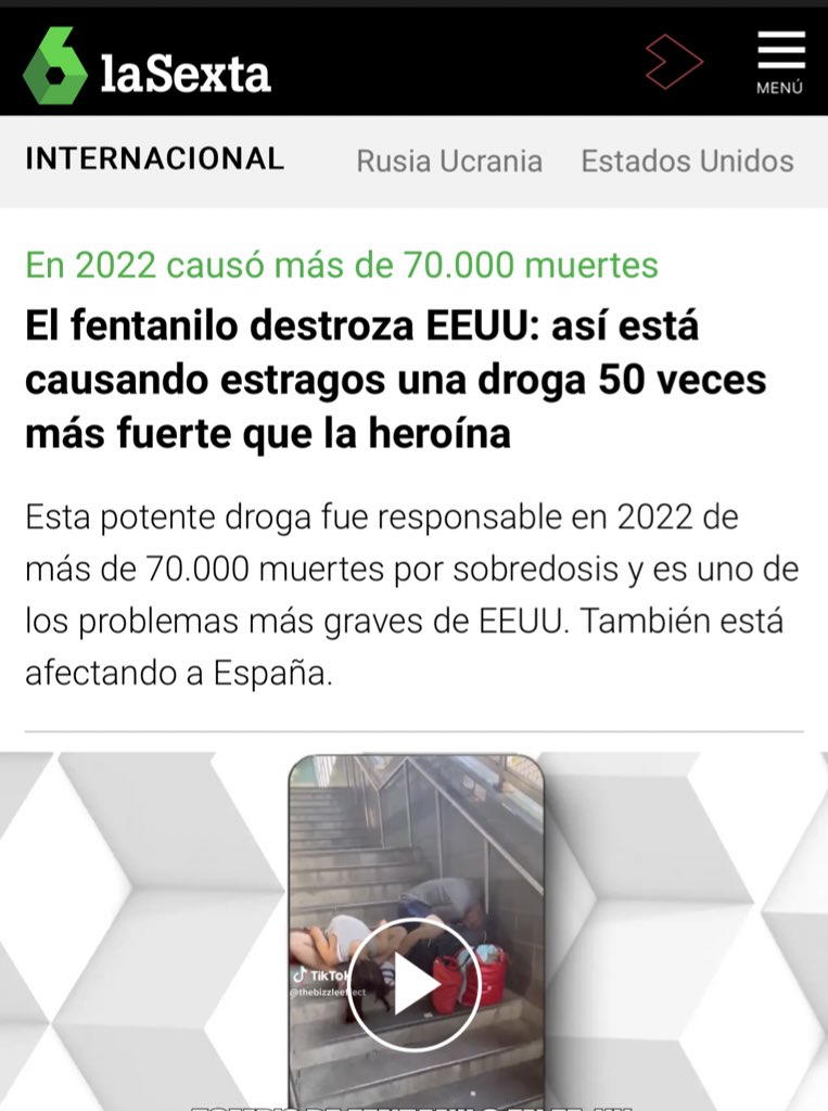 icdelalfarero's tweet photo. Primero fue la heroína, después la cocaína, ahora nos alertan con el fentalino (70.000-80.000 muertes por año en Estados Unidos) — El ser humano sigue buscando en lugares equivocados, y he aquí las graves consecuencias —- https://t.co/izQHOT6SOZ