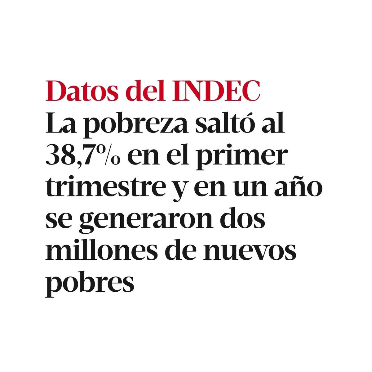PatoBullrich's tweet photo. Ministro de Economía Sergio Massa: en sólo un año usted llevó a más de dos millones de argentinos a la pobreza. Y logró algo todavía más grave: que el 54,7% de los chicos de menos de 14 años sean pobres. ¿Eso es lo que nos promete como candidato? Y no salga a contestar enojándose con ningún periodista, que son cifras oficiales del INDEC.